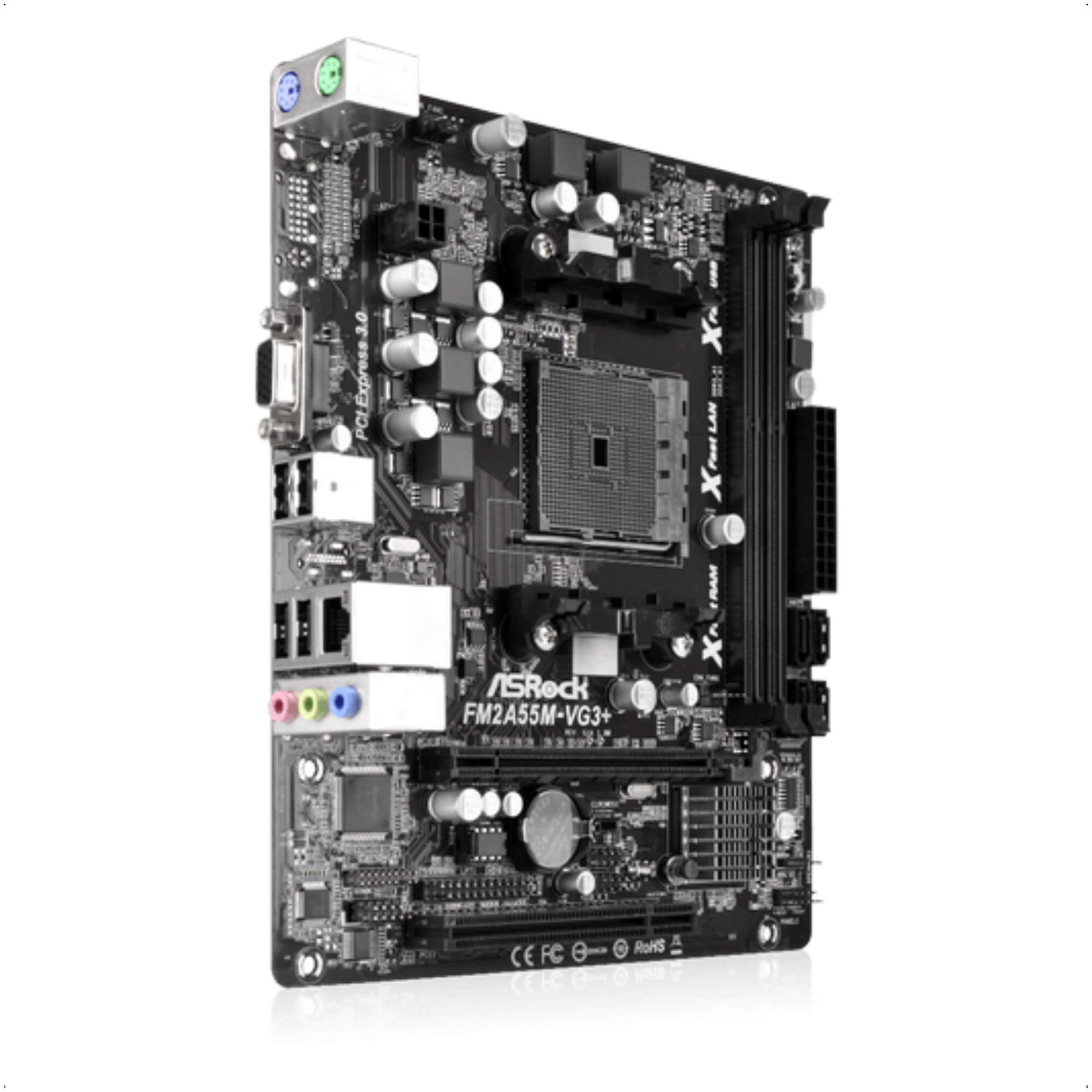 Placa Mãe Amd Asrock Fm2+ M-ATX FM2A55M-VG3+ 2 ddr3 1866 D Sub