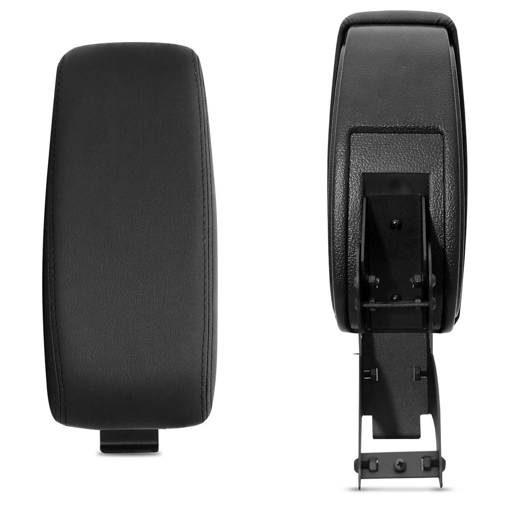Apoio de Braço Duster/Oroch 11/18 Encaixe Freio de Mão Ecologico Preto com Costura Preta 600709