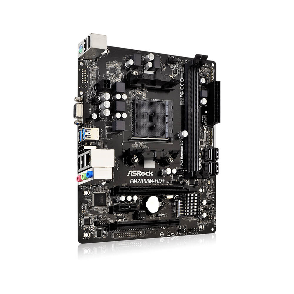 Placa Mãe Asrock FM2A68M-HD+ R2.0 DDR3 FM2+ / FM2