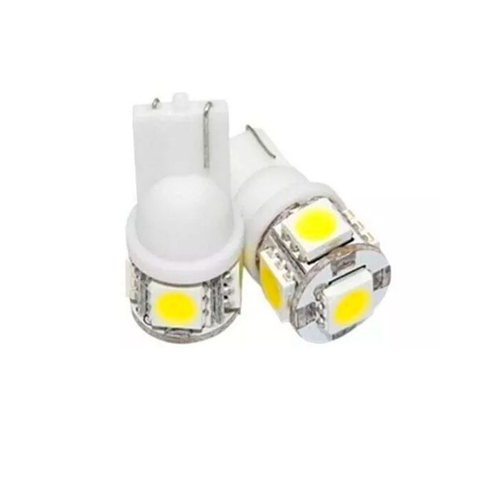 Lâmpada Led Pingo 5 Leds Canbus T10 12V H-Tech HL-03 Par