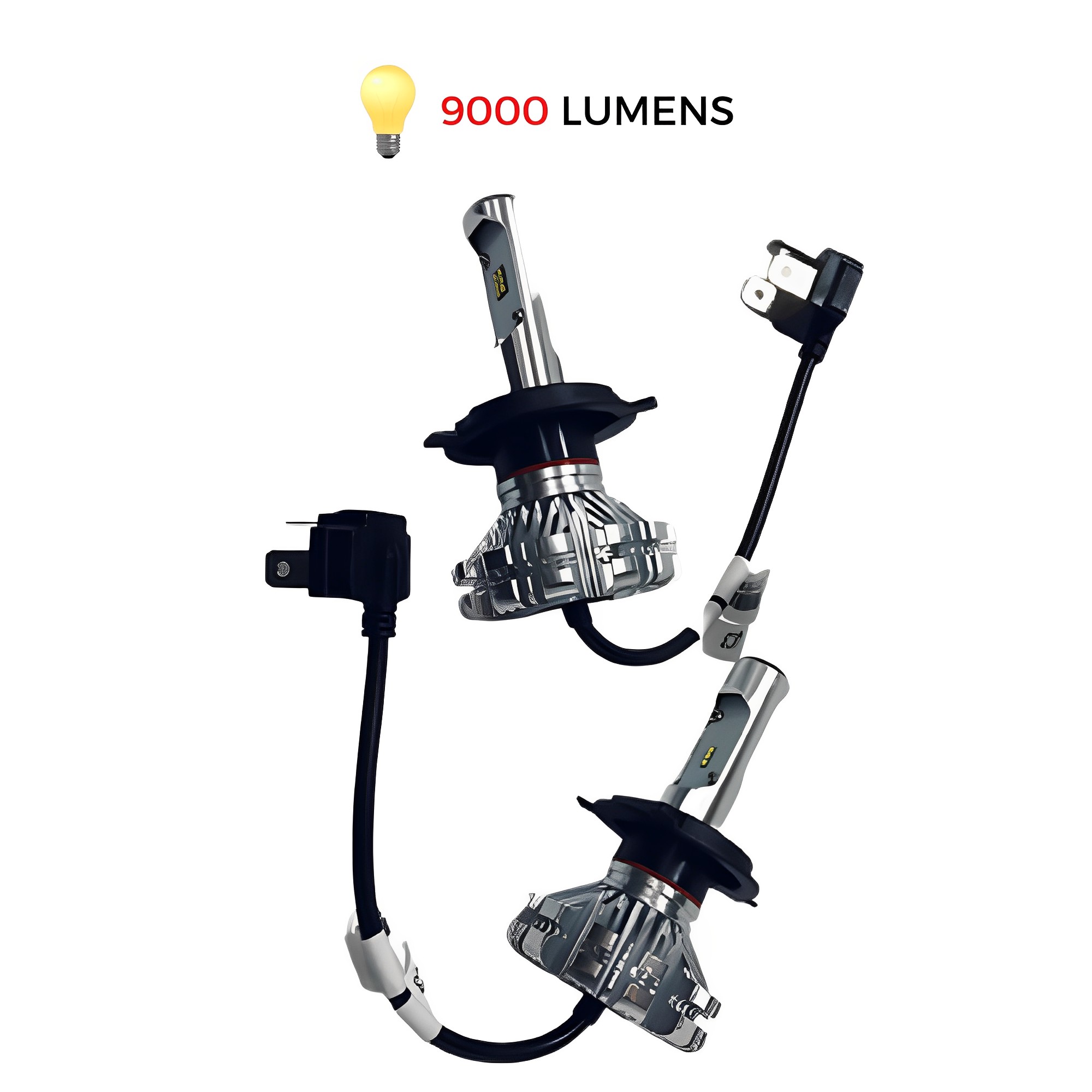 Par Lâmpada Super LED 6000k (H4) 9000 Lumens até 50.000 horas H-TECH - HT-SLH4