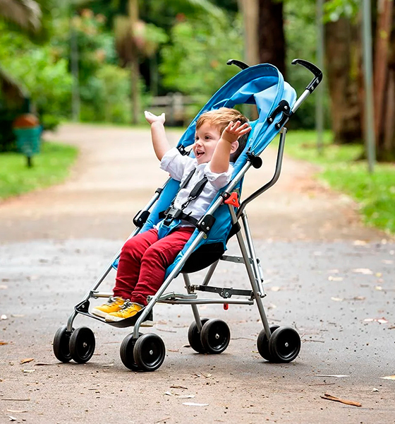 Carrinho de Bebê Guarda-Chuva Way Azul até 15 kg Weego - BB507