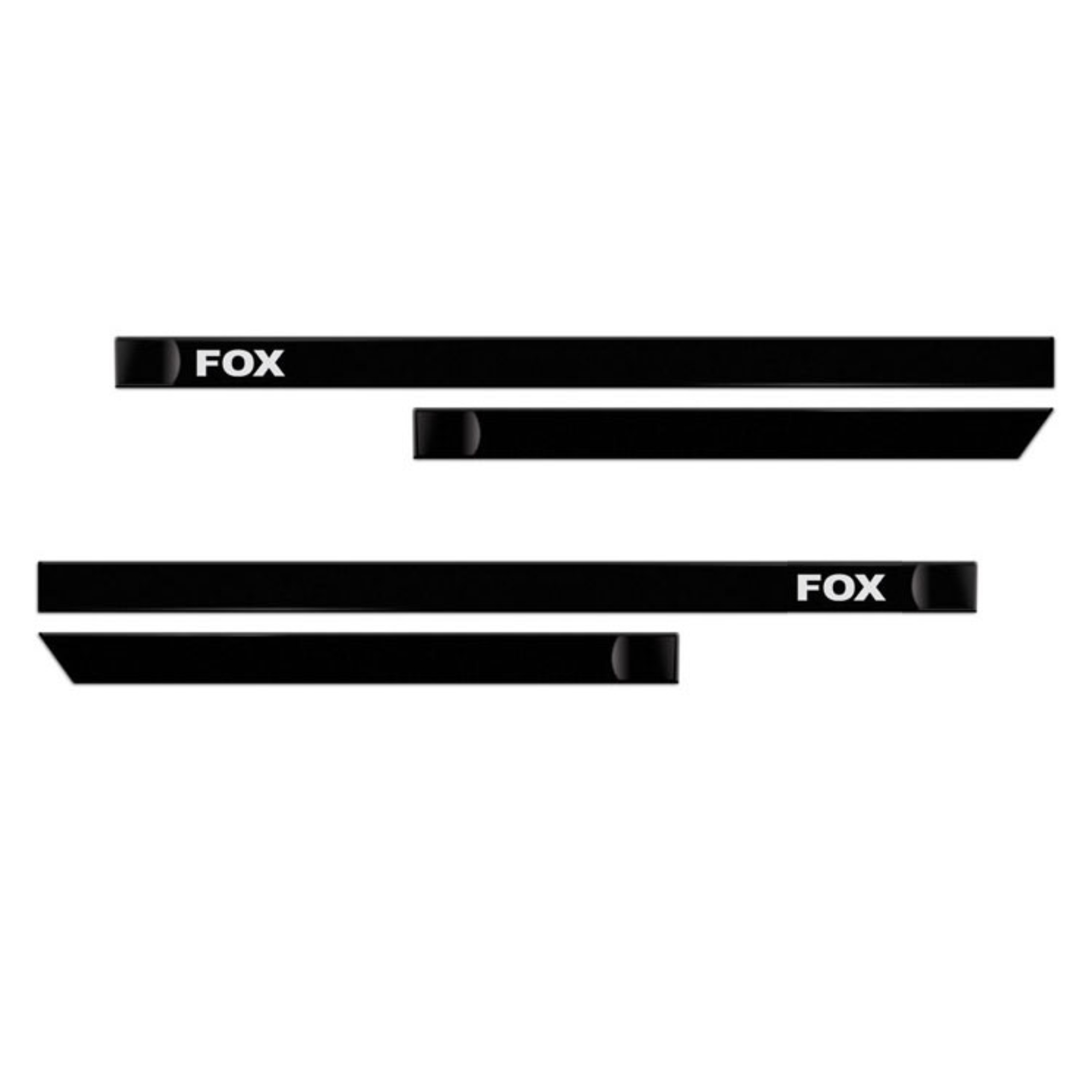 Kit Automotivo VW Fox 4 Portas 2004 em diante Friso Sanfil Preto + Calha  De chuva TG Poli
