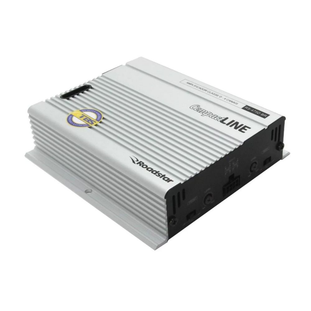 Módulo Amplificador Digital Classe D 4 Canais 60W RMS em 4 Ohms 70W RMS Roadstar RS-475BR