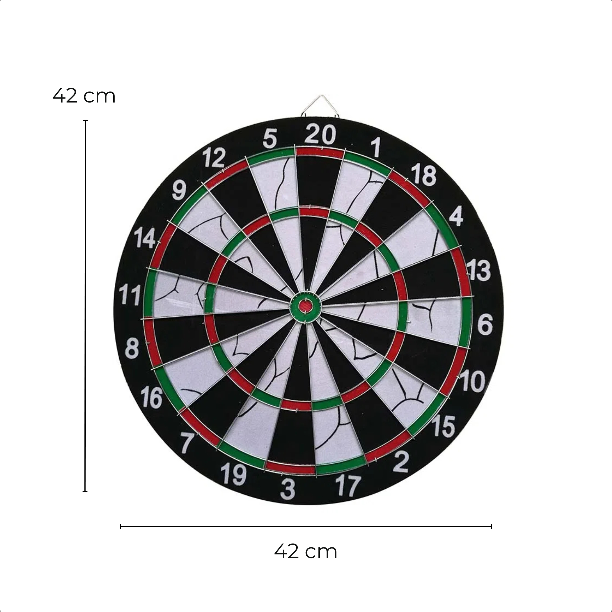 Jogo de Dardos com Alvo de 42cm de Diâmetro + 6 Dardos Atrio - ES170