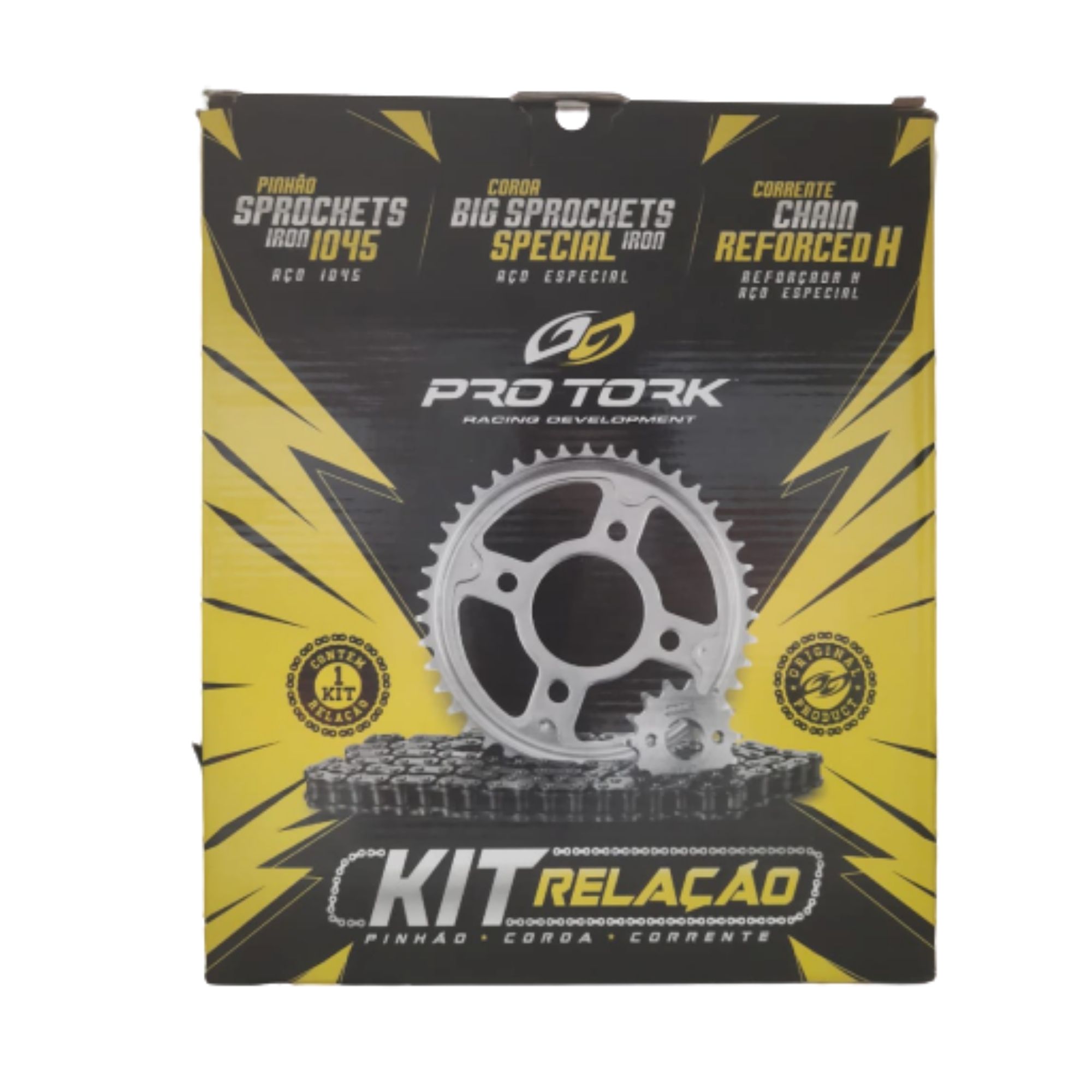 Kit Relação Transmissão Honda CG Titan / Fan 150 2009 Pro Tork KT-43H