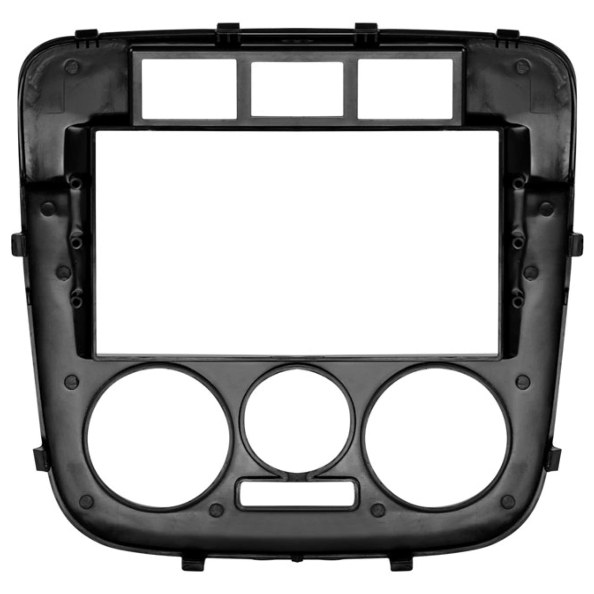 Moldura 2 din 7" Pol p/ Gol/Parati/Saveiro G4 2005 2006 2007 Preto Padrão Jp Expex - EPX 077