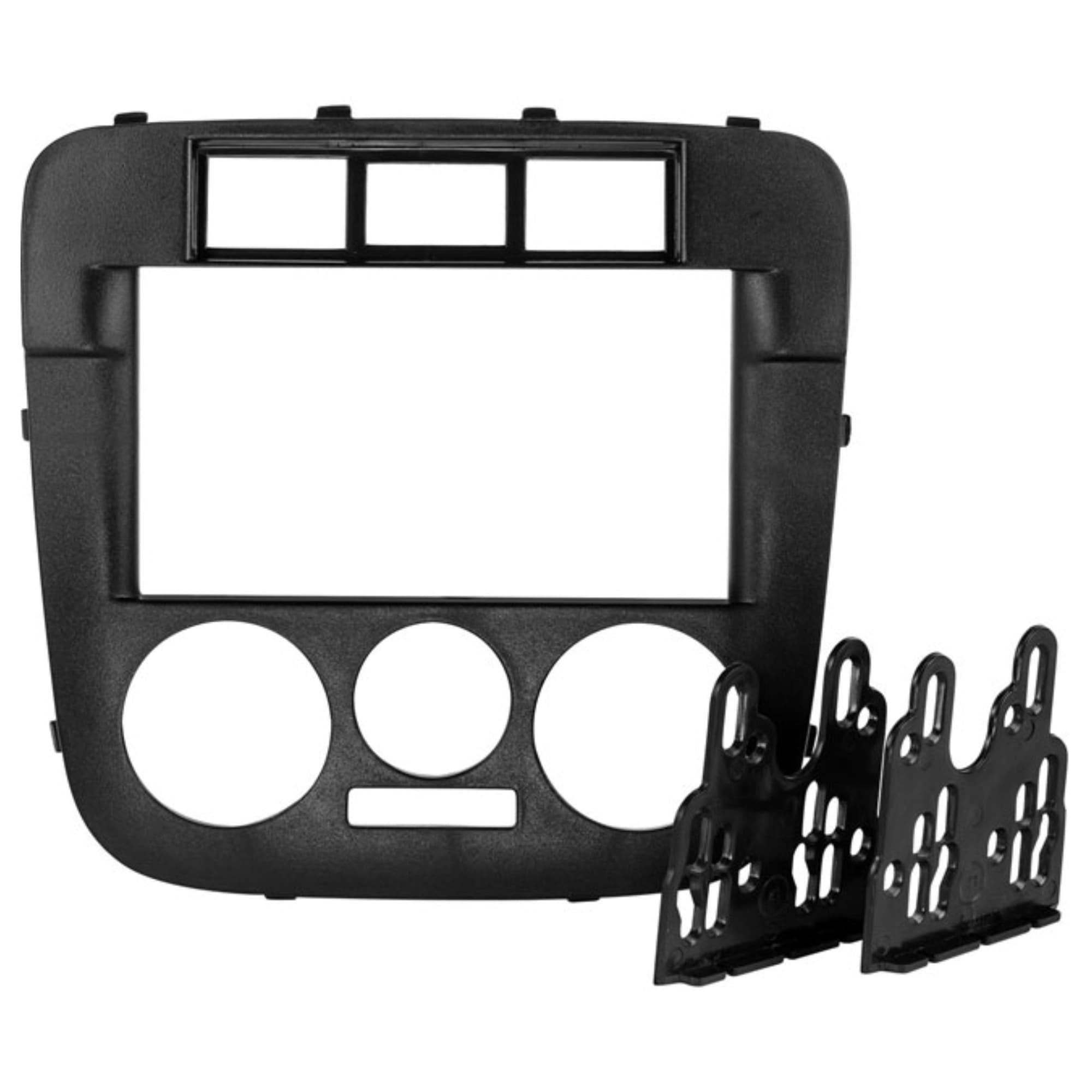 Moldura 2 din 7" Pol p/ Gol/Parati/Saveiro G4 2005 2006 2007 Preto Padrão Jp Expex - EPX 077