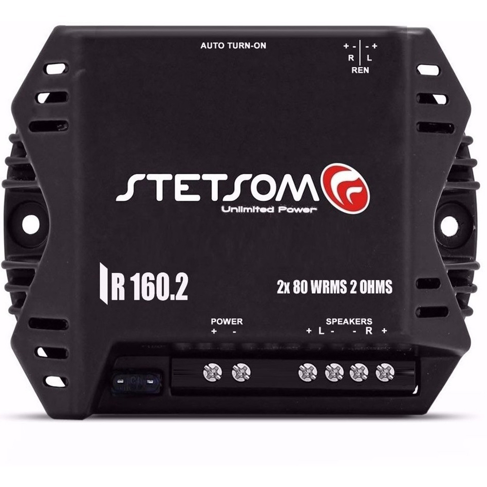 Modulo de Potência Stetsom Iron Line IR 160.2 2 canais 2 ohms Via Fio