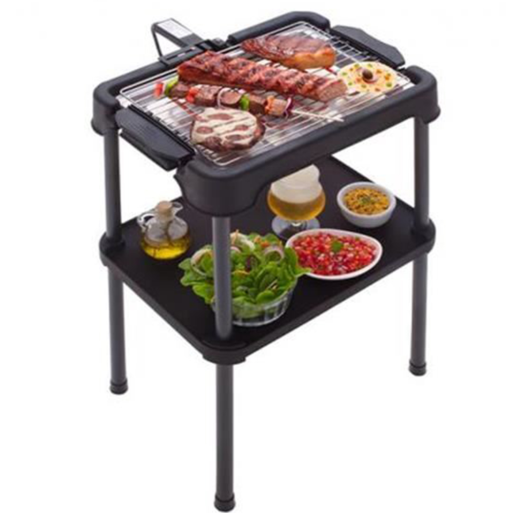 Churrasqueira Eletrica Anurb Gold Grill Light Plus 220V 1400W Com Bandeja Coletora Preto