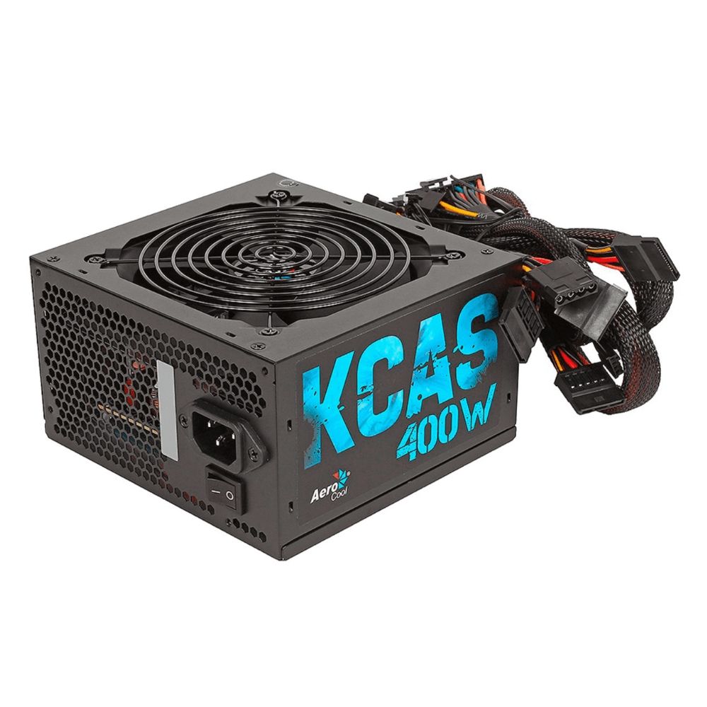 Fonte de Alimentação para PC ATX 400W Kcas 80 Plus White Pfc Ativo sem cabo -  Aerocool