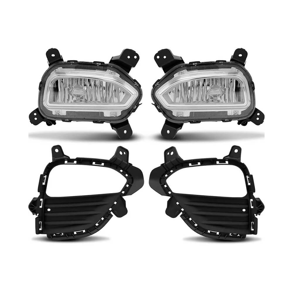 Kit Faról Milha Shocklight Hyundai Creta 2017 2018 2019 com Grade BT Original