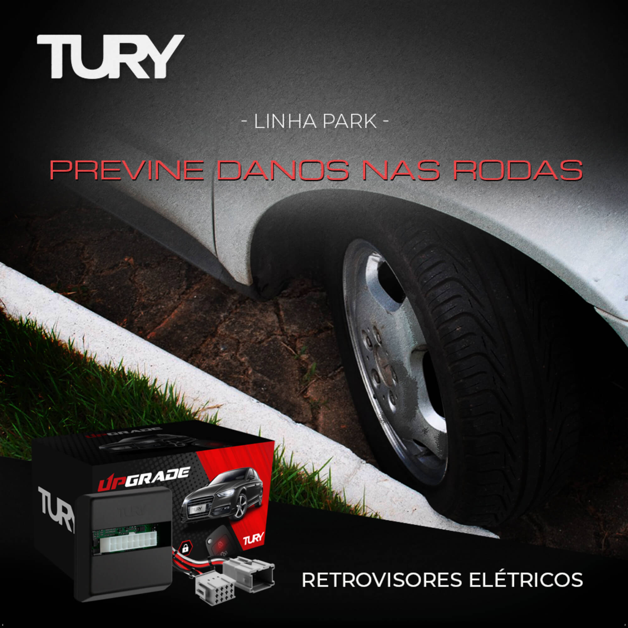 Modulo de Retrovisor com Tilt Down Ford Ka 2019 a 2023 Tury - PARK1.50.0BX