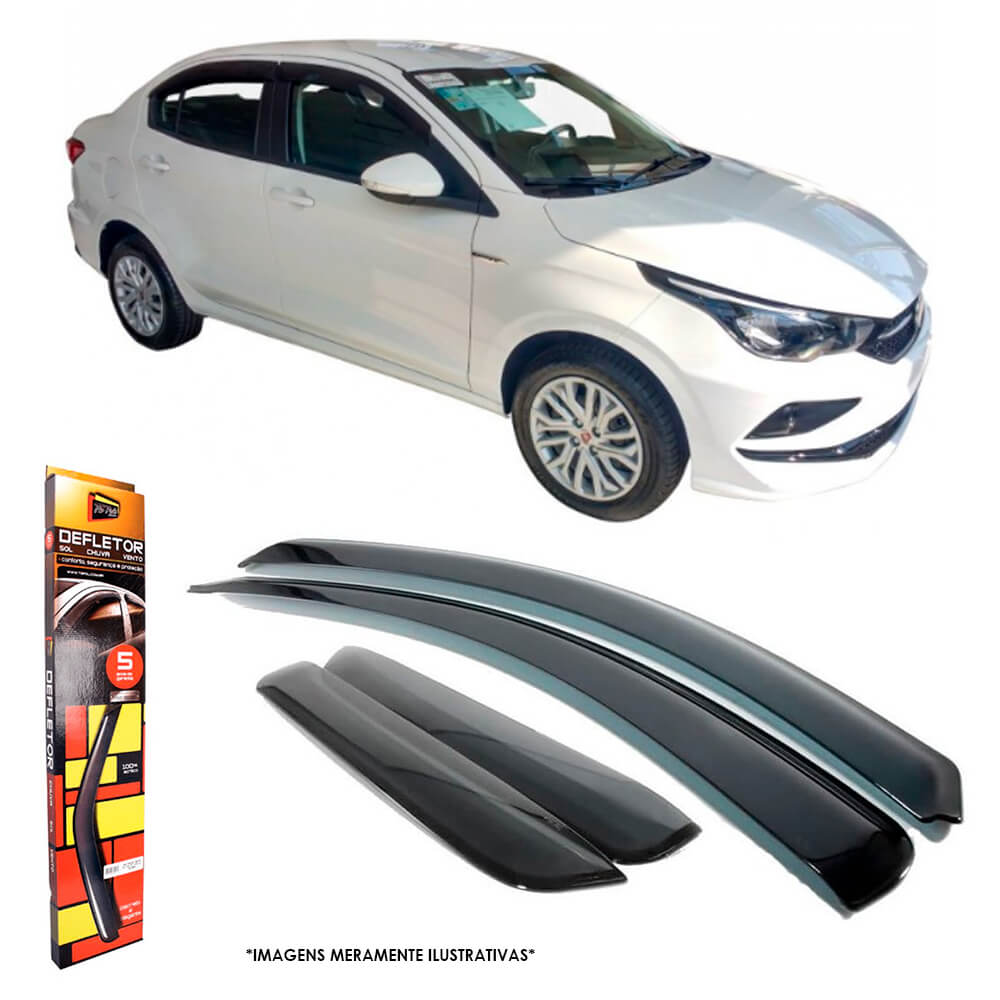 Calha de Chuva Fiat Cronos 2018 a 2025 4 Portas TG Poli - 24025