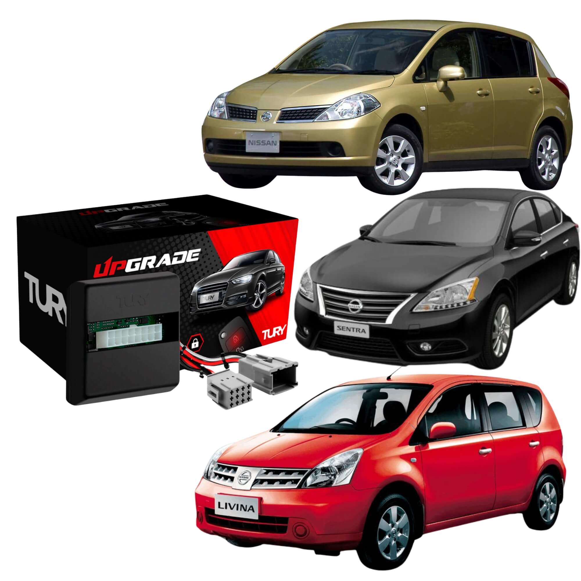 Módulo de Proteção Elétrica p/ o Engate compatível com Sentra, Tiida e Livina Tury - CONNECT1Y