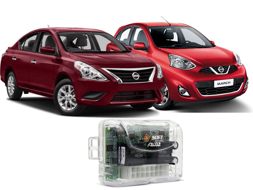 Modulo de Vidros Soft AW 44 CN ORIG 4V - NISSAN MARCH/VERSA S E SL (>15) 4P Completo