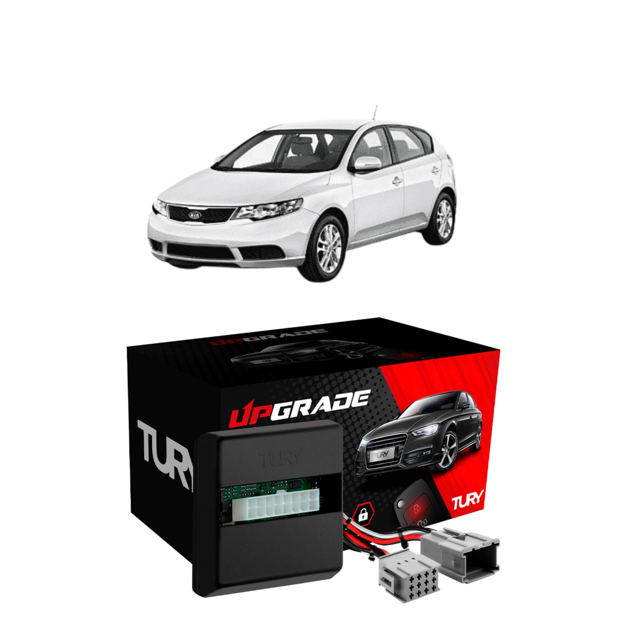 Modulo de Vidro com Anti-esmagamento Cerato Koup 2009 a 2012 2p Tury - PRO 2.1 AD