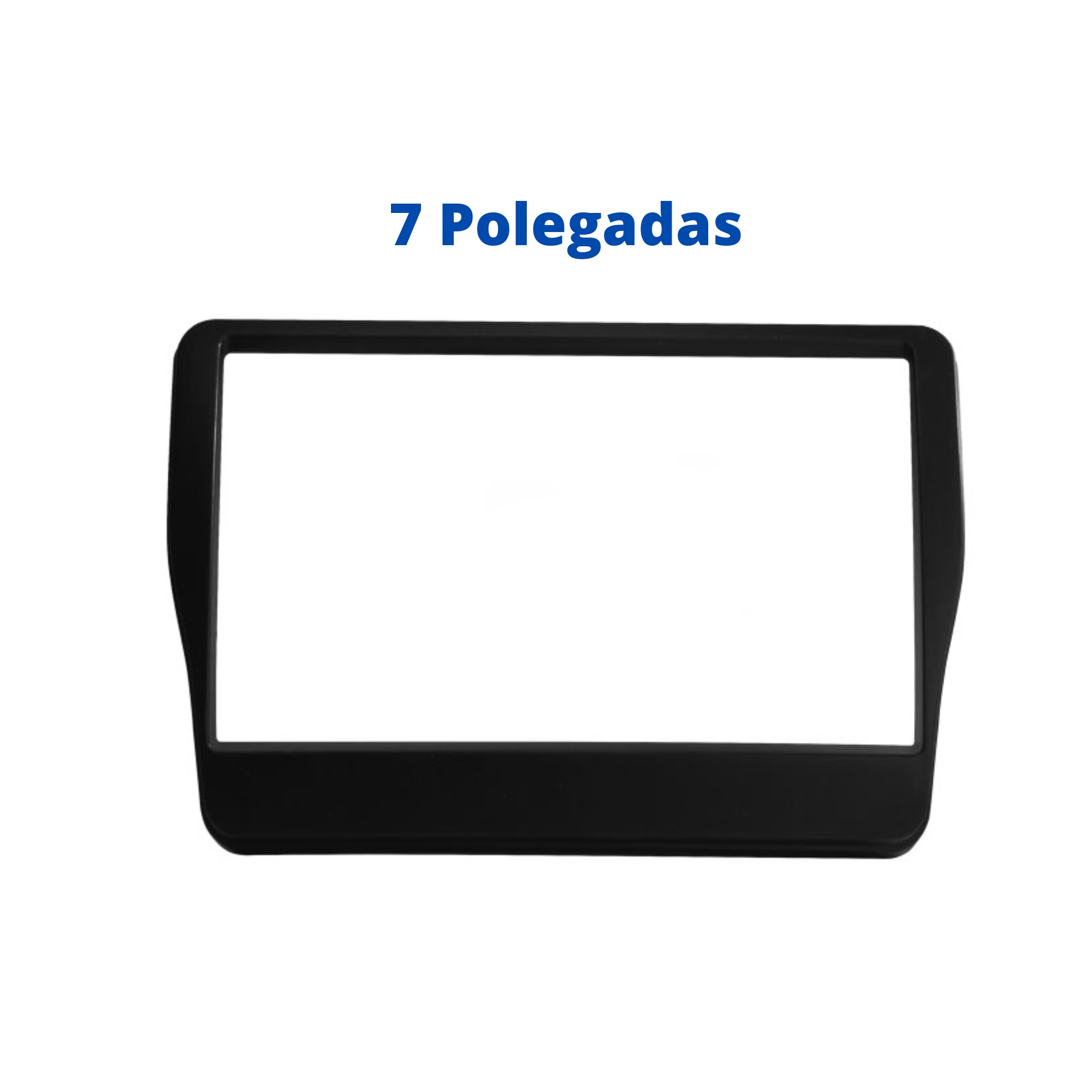 Moldura 2 Din 7 Polegadas QQ 2010 2011 2012 1º Geração Preta Ludovico - 22.005CE
