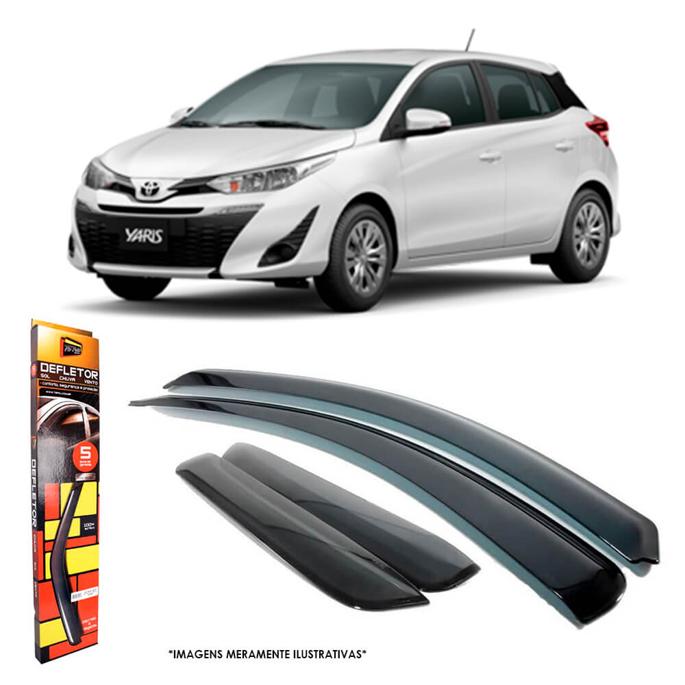 Calha de Chuva Yaris Hatch 2018 em diante 4 Portas TG Poli - 27012