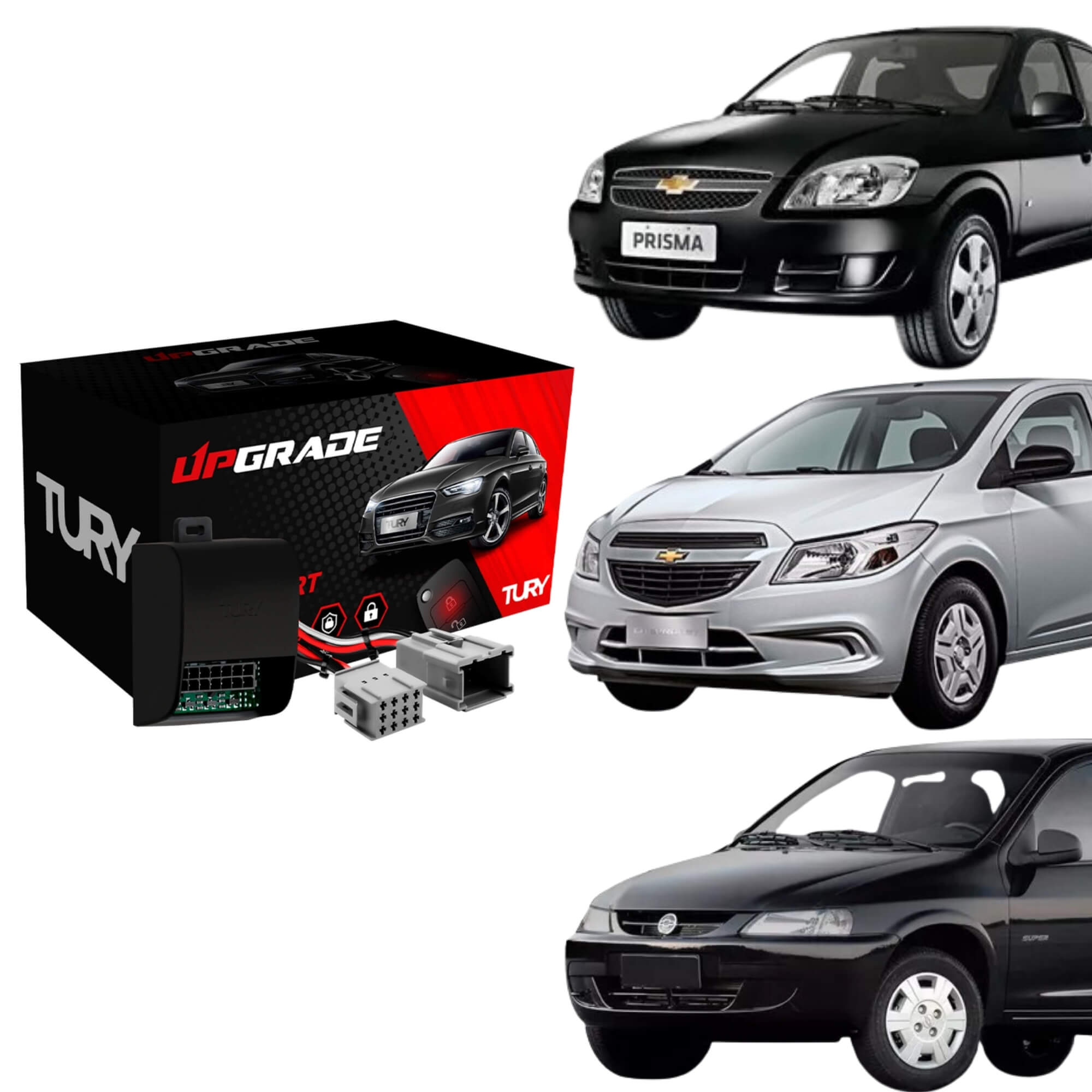 Módulo Automação de Retrovisores compatível com Corsa, Onix, Prisma, Montana Tury - PARK1.2.2AO