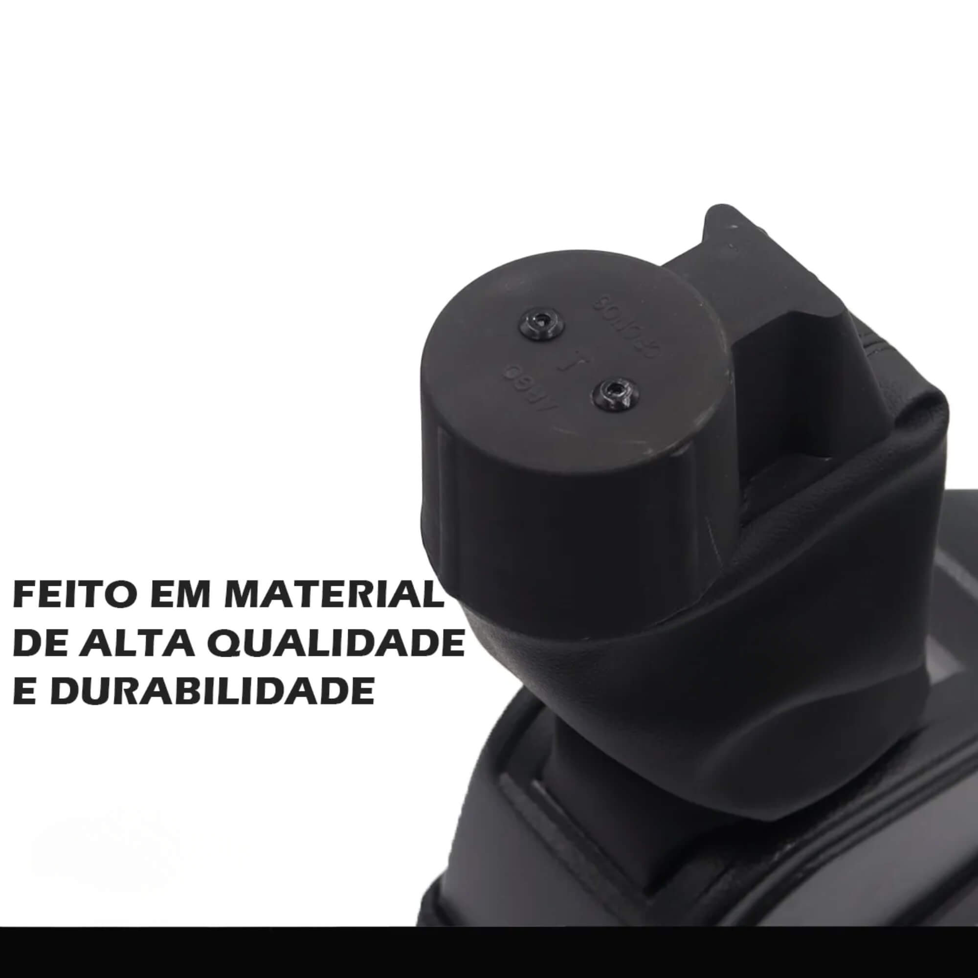 Encosto Apoio de Braço Fiat Argo Cronos 17/19 em couro sintético Preto c/ Linha Preta NAT - 200712