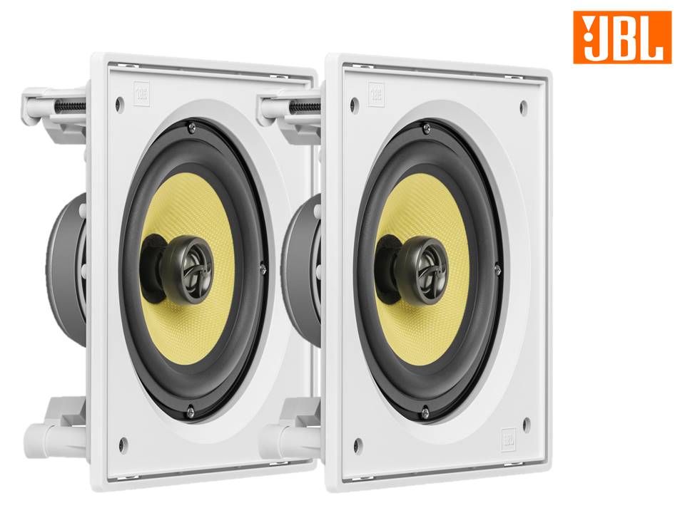 Kit Caixa Som Ambiente Arandela JBL Branca 2 CI6S - 120 WRMS
