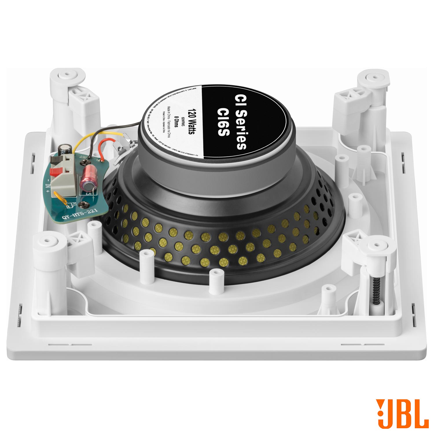 Kit Caixa Som Ambiente Arandela JBL Branca 2 CI6S - 120 WRMS