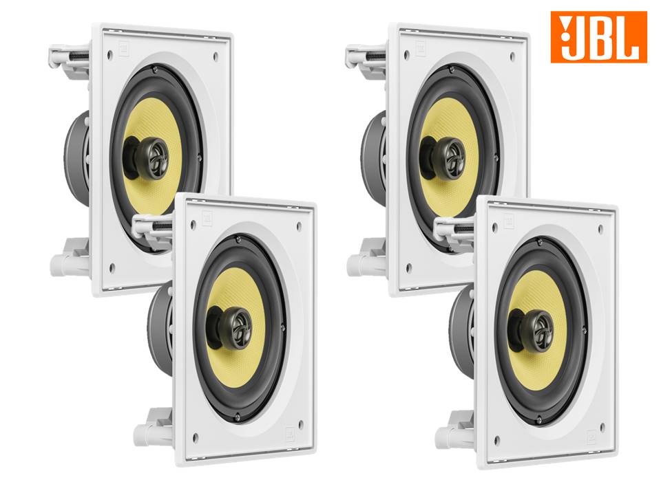 Kit JBL Caixa Som Ambiente Arandela Branca 4 CI6S - 480 WRMS