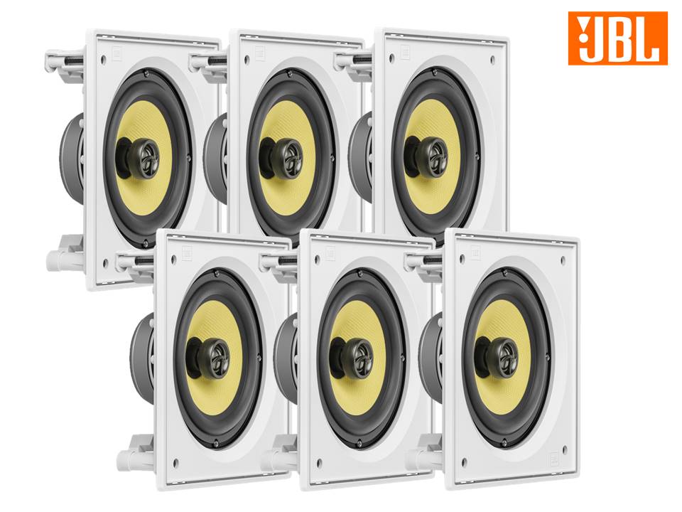 Kit JBL Caixa Som Ambiente Arandela Branca 6 CI6S 720 WRMS