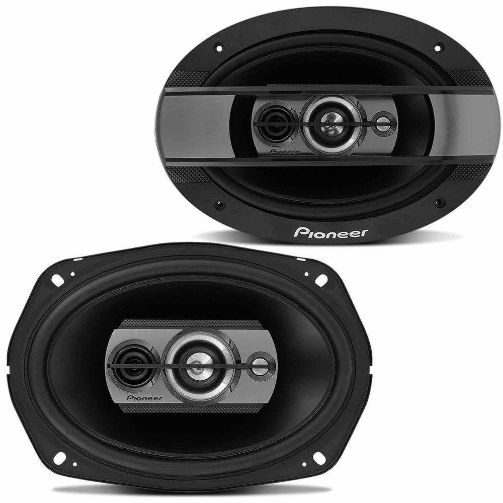 Alto Falante Pioneer Para Carro Som Automotivo TS-6990BR 6x9 Polegadas Quadriaxial 150W RMS Par