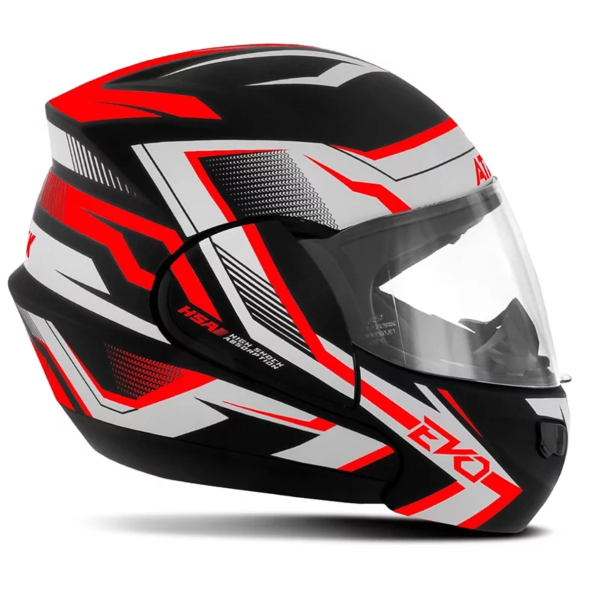Capacete Attack Evo Fosco Preto e Vermelho Tamanho 60 Pro Tork - CAP-661PTVM