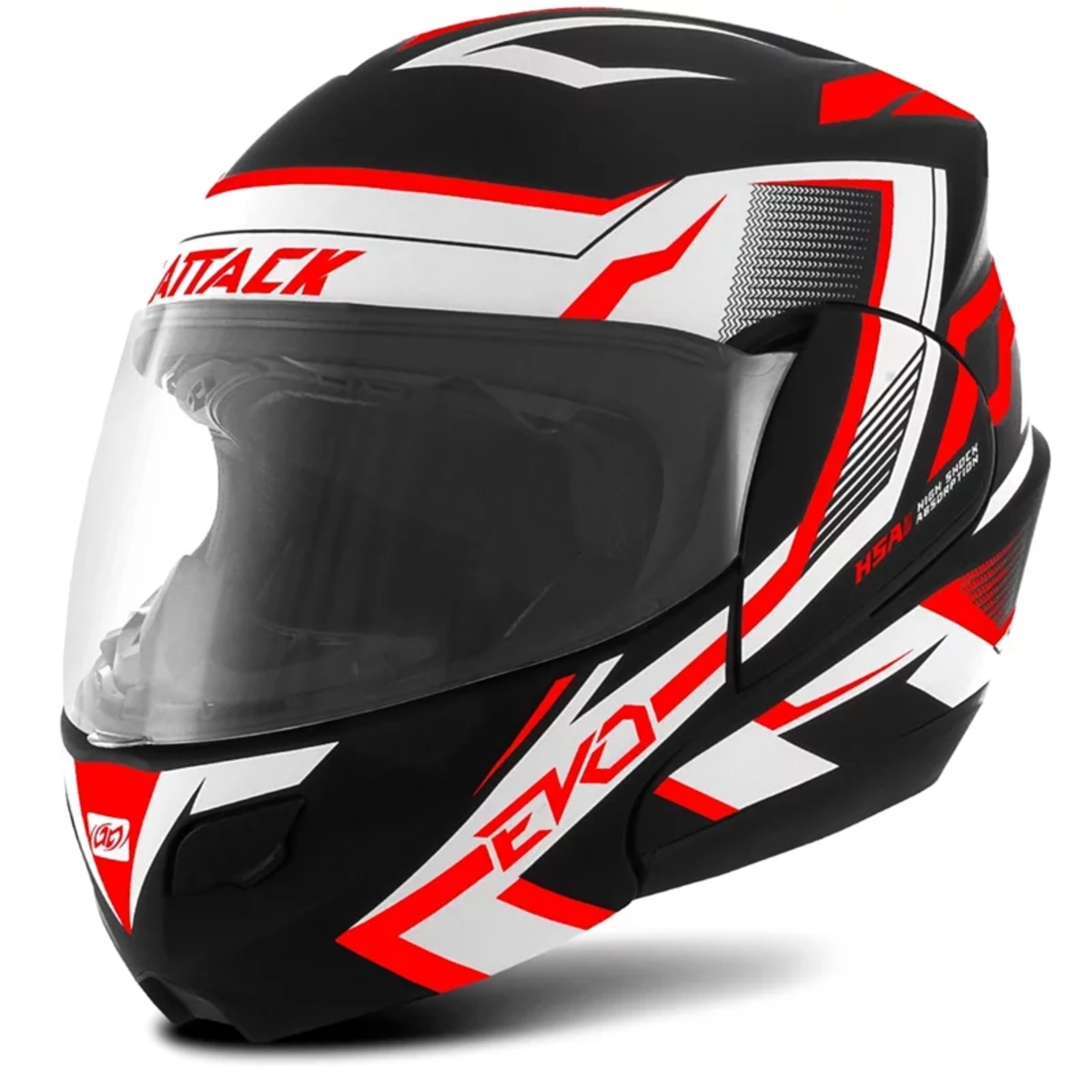 Capacete Attack Evo Fosco Preto e Vermelho Tamanho 60 Pro Tork - CAP-661PTVM