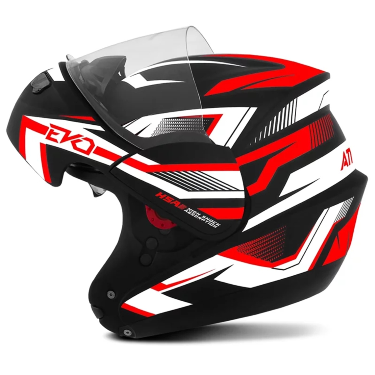Capacete Attack Evo Fosco Preto e Vermelho Tamanho 60 Pro Tork - CAP-661PTVM