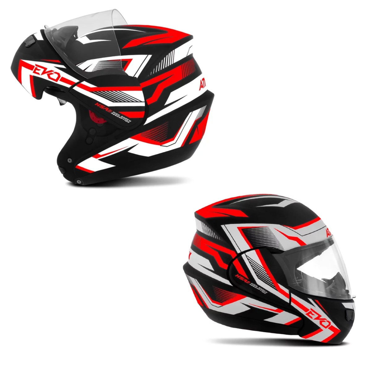 Capacete Attack Evo Fosco Preto e Vermelho Tamanho 60 Pro Tork - CAP-661PTVM