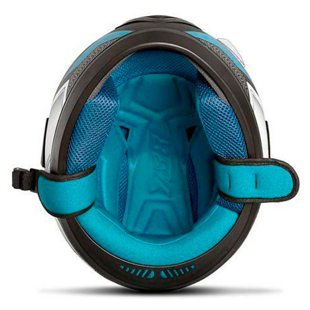 Capacete Evolution 788 G6 Pro Series Tech Tamanho 58 Branco e Azul Pro Tork - CAP-663AZ