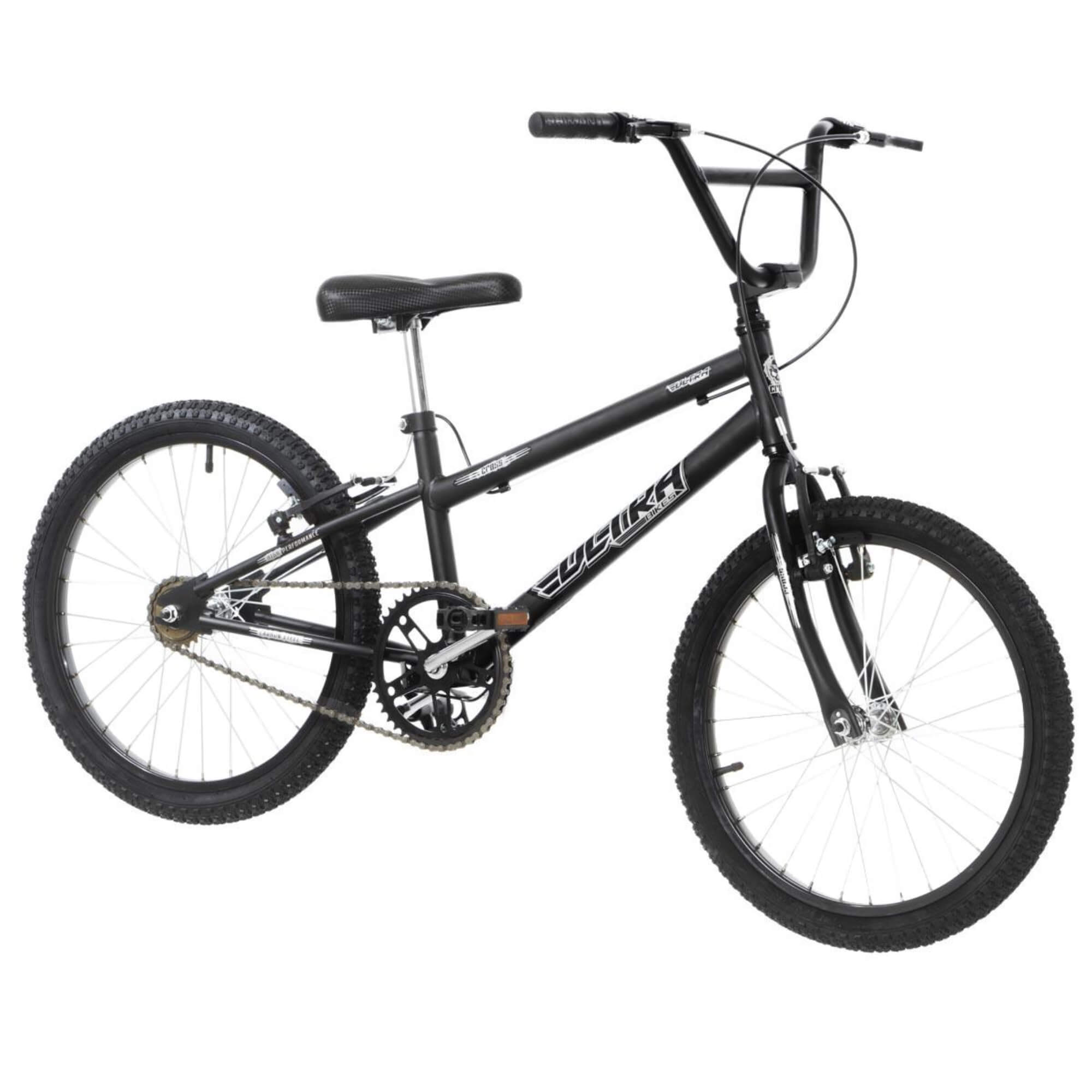 Bicicleta Infantil Aro 20 Ultra Bikes Rebaixada Freios v-brakes Preto Fosco BMR20-01PTF