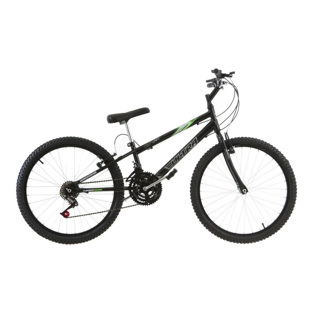 Bicicleta Aro 24 18 Marchas Ultra Bikes Rebaixada Preto Pro Tork BMR24-01PT