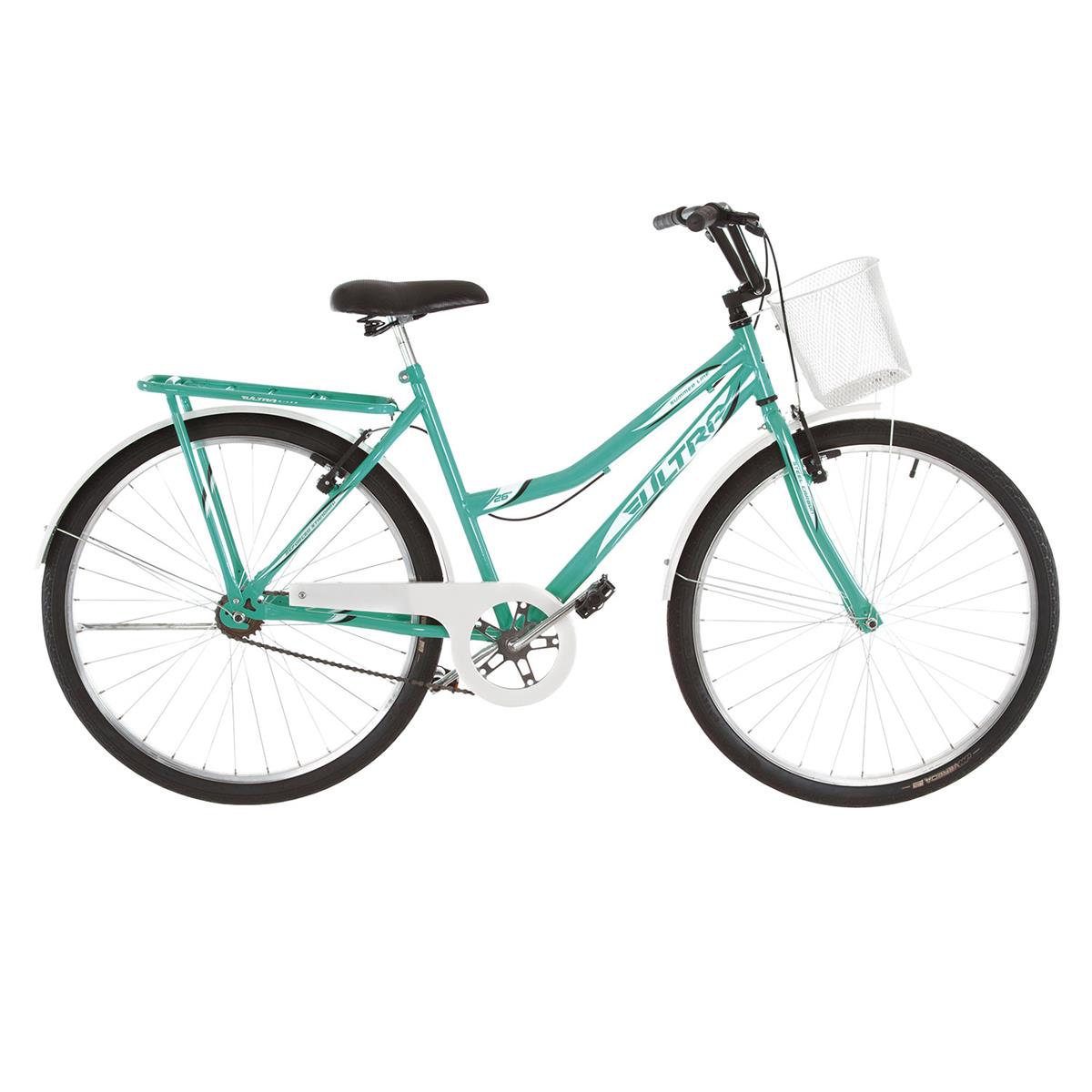 Bicicleta Aro 26 Summer Vintage Verde/Branco Ultra Bikes BMS26-01VDBC