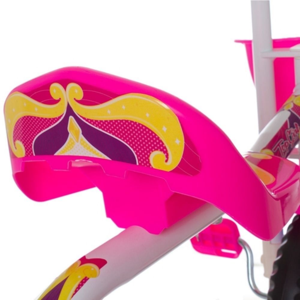 Triciclo Infantil para Crianças Ultra Bikes Top Girl Rosa e Branco TUJ-04BCRS