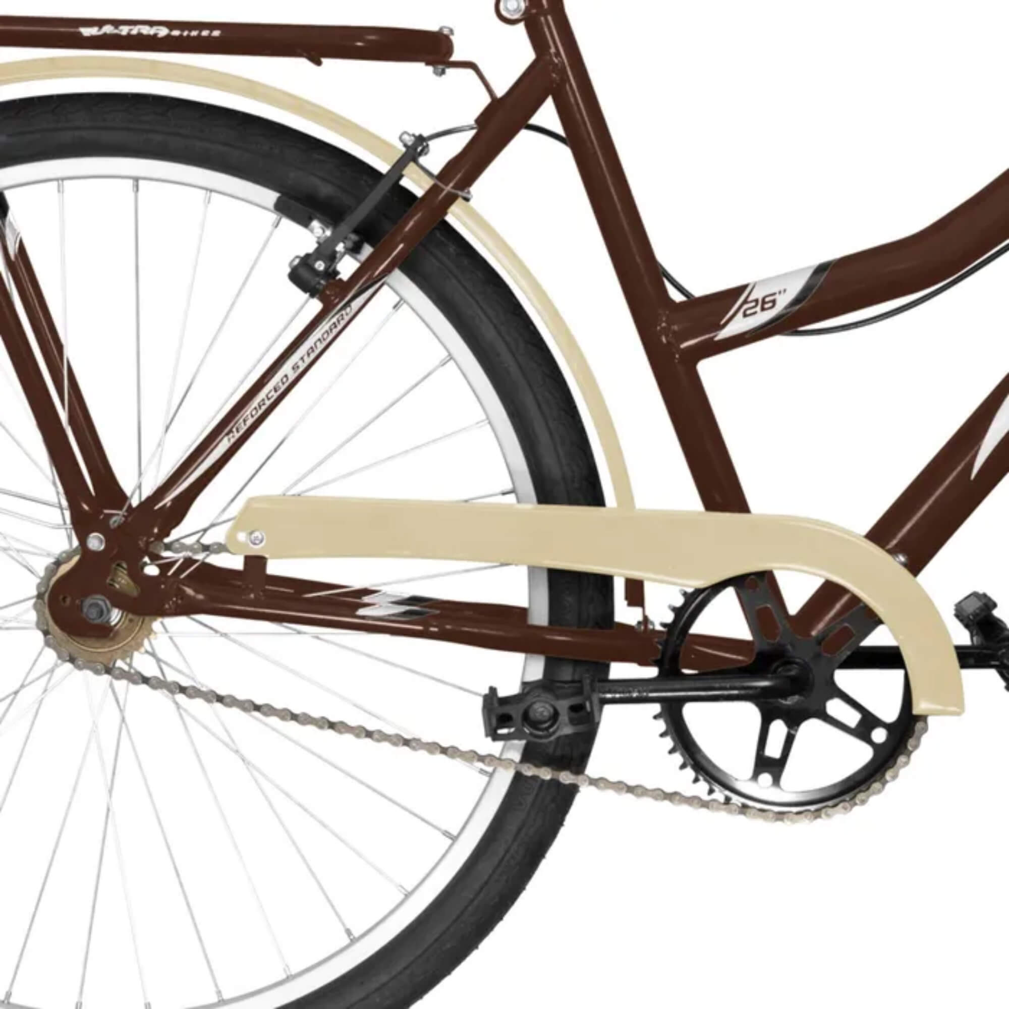 Bicicleta Aro 26 Summer Vintage Marrom/Bege Ultra Bikes BMS26-01MABG