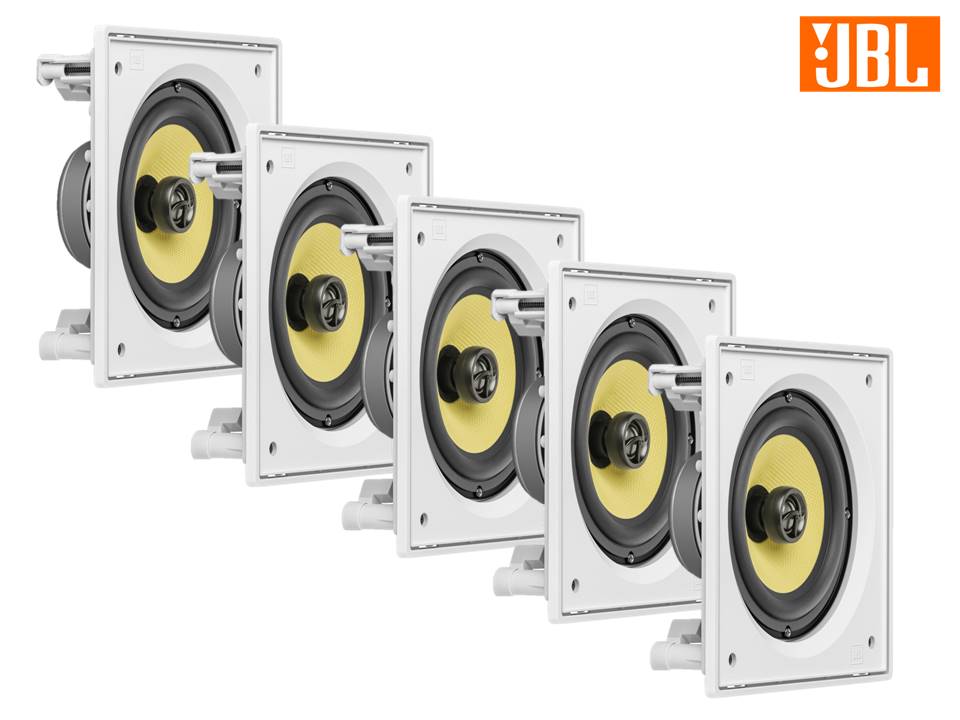 Kit JBL Caixa Som Ambiente Arandela Branca 5 CI6S - 600 WRMS