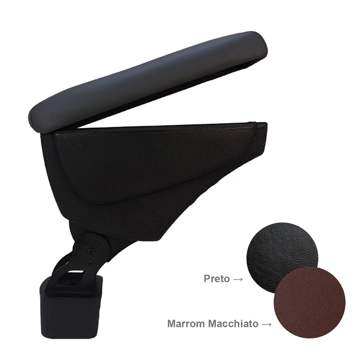 Apoio de Braço Nissan Kicks 16/19 Sintetico Marrom Macchiato - Artefactum