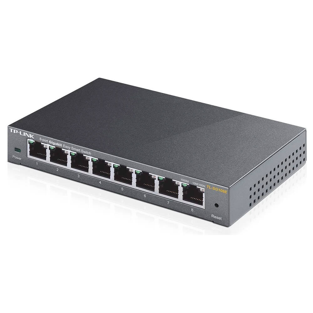 Switch 08 portas 10/100/1000 - TL-SG108E - Easy Smart - TP-Link
