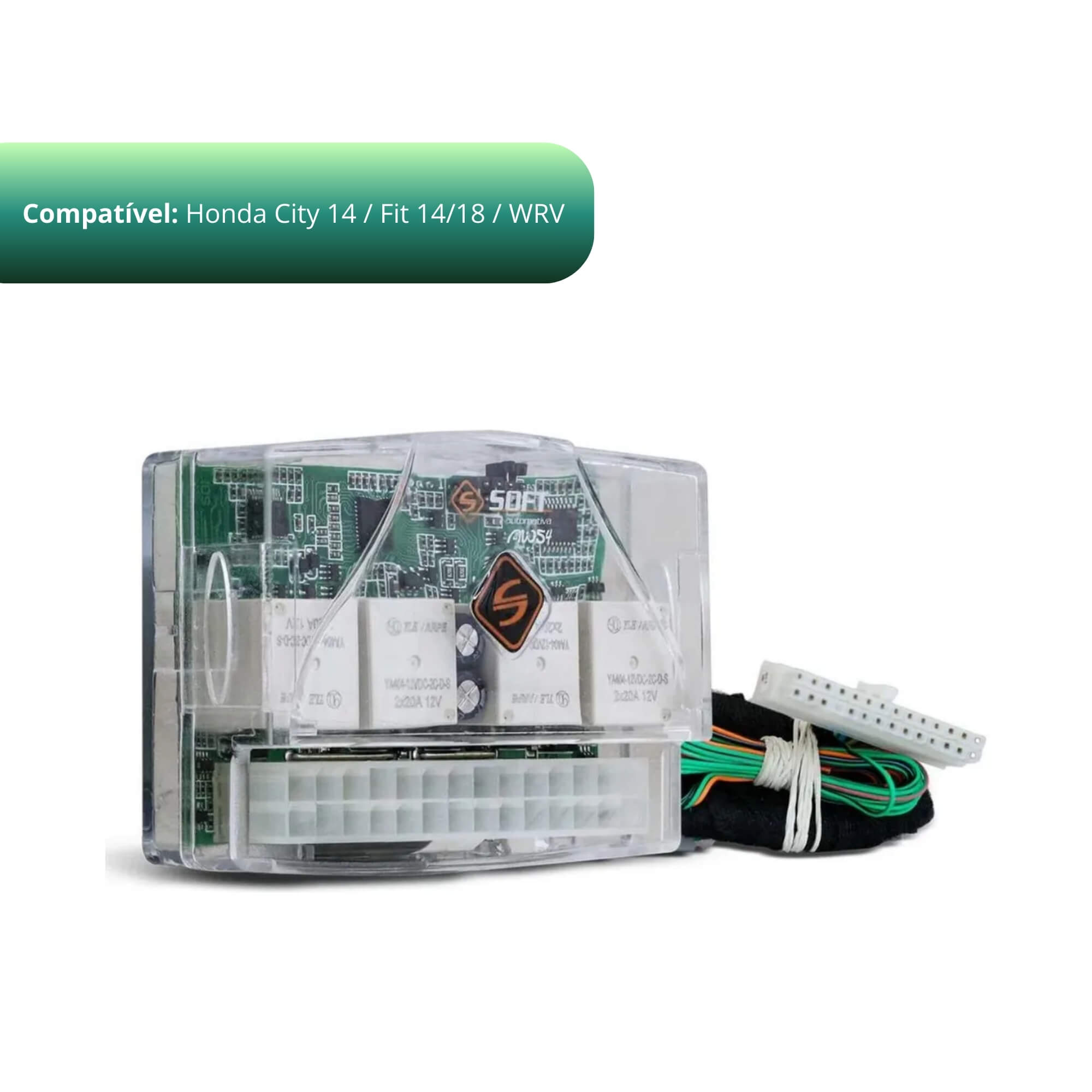 Módulo Vidro Elétrico City Fit WRV 2014 a 2018 Plug And Play Soft - AA.30.0002