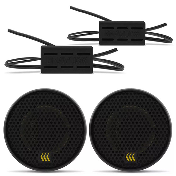 COMP Par de Alto Falantes 5 Polegadas + Tweeters Bravox CS50P 120W rms 4 Ohms 2 Vias