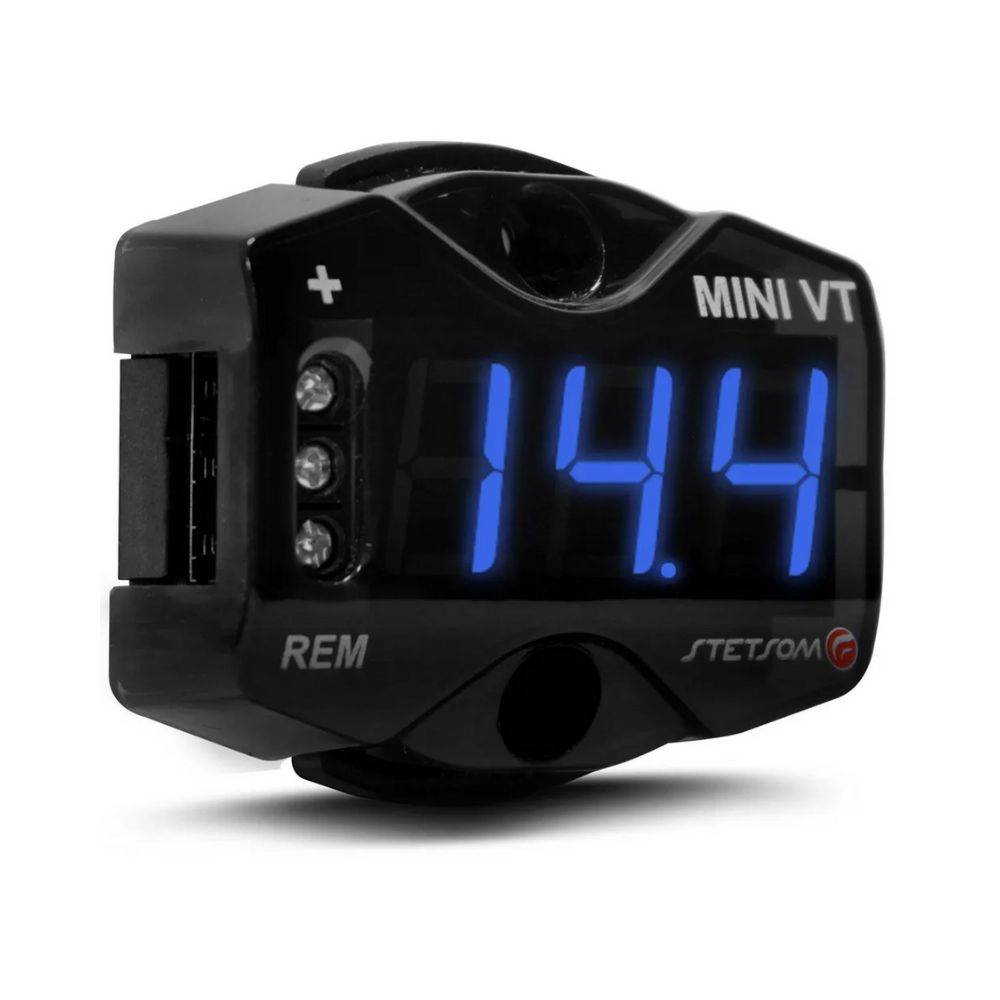 Voltimetro Digital Automotivo Stetsom Mini VT LED Azul