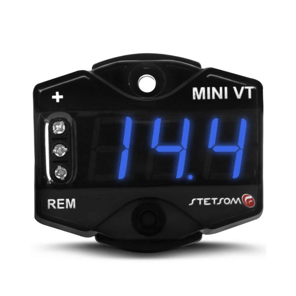 Voltimetro Digital Automotivo Stetsom Mini VT LED Azul