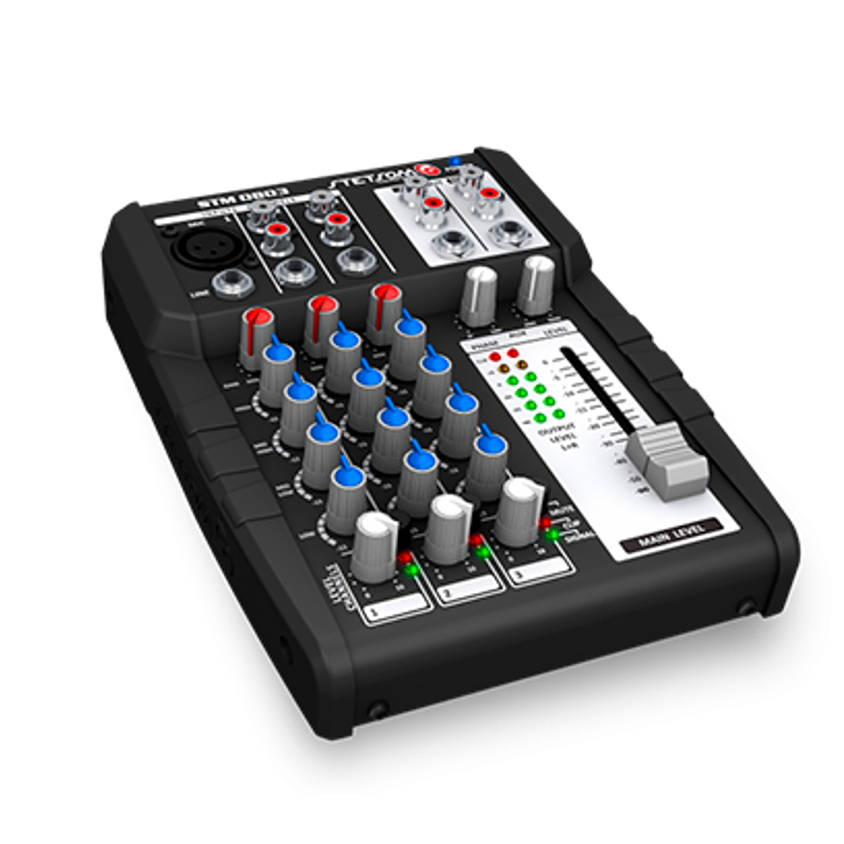 Mesa de Som Stetsom STM0803 12V 3 Canais 4 EQ Band