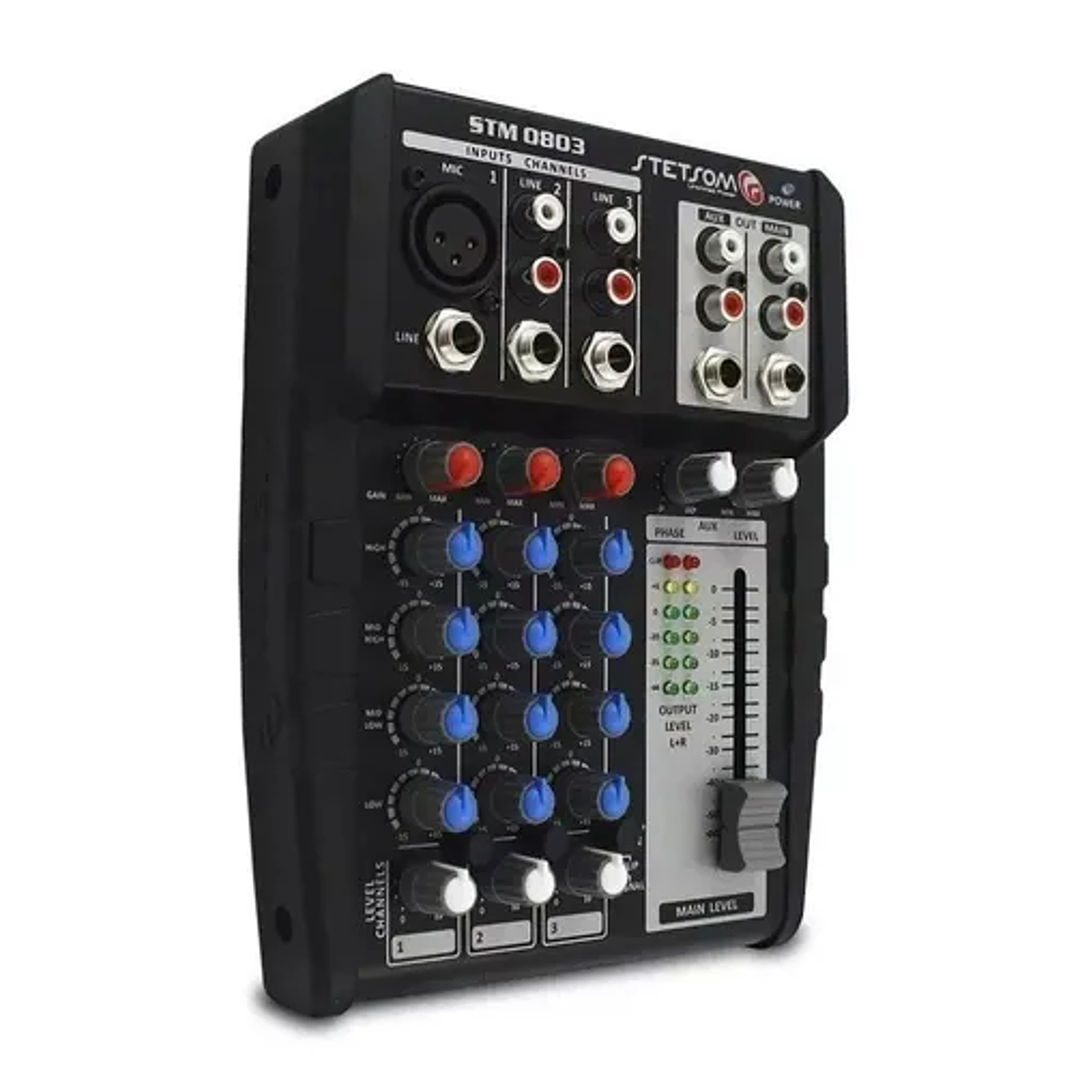 Mesa de Som Stetsom STM0803 12V 3 Canais 4 EQ Band