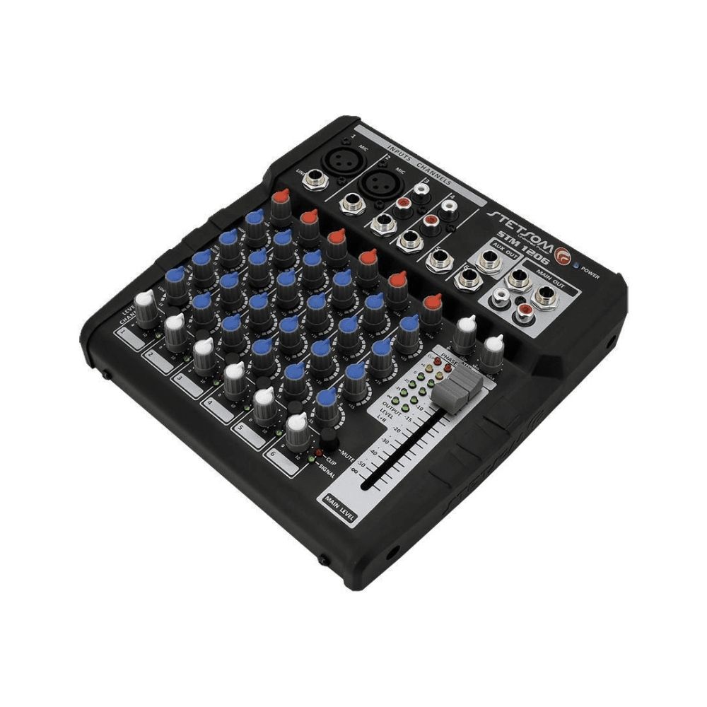 Mesa de Som Automotiva Stetsom STM1206 12V 6 Canais 4 EQ Band